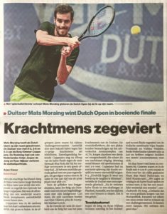 Duitser Mats Moraing wint Dutch Open in boeiende finale AD 22 juli 2019