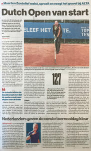 Dutch Open van start AD 16 juli 2019