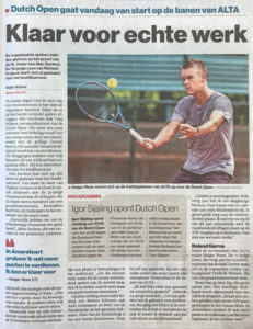 Klaar voor het echte werk AD 15 juli 2019