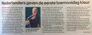 Nederlanders geven de eerste toernooidag kleur AD 16 juli 2019