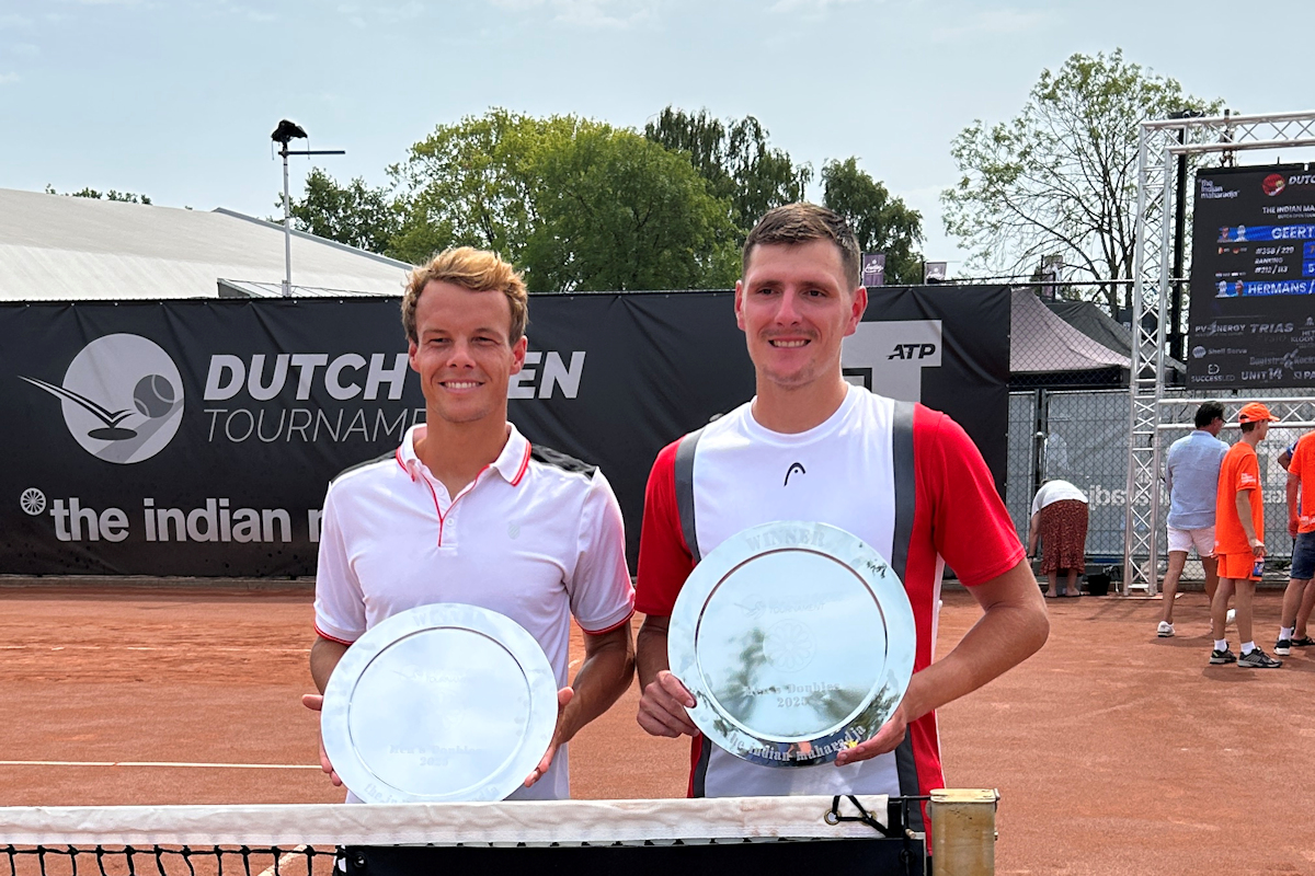 Winnaars dubbelspel Michael Geerts (BEL) en Tim Ruehl (GER)