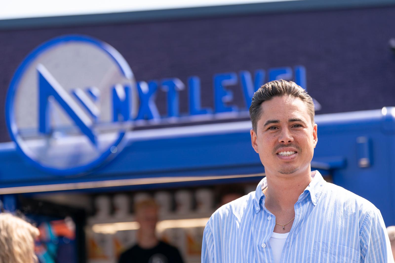 Dennis Fransz van NXT Level, hoofdsponsor Dutch Open Tournament 2026